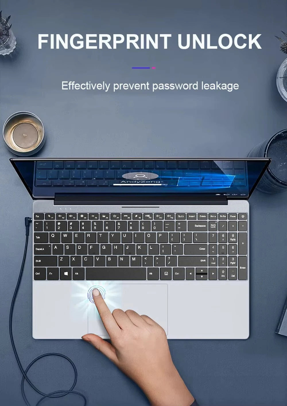Windows 11 Intel i9-10980HK i3-6100U 15.6 inch Portable Laptop Fingerprint Unlock Notebook 16GB 1TB 2TB Gaming Laptops Computer