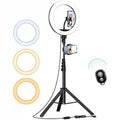 10 Inch LED Ring Light With 63 Inch Tripod Stand for Content Creators 10 inch Tidesmit