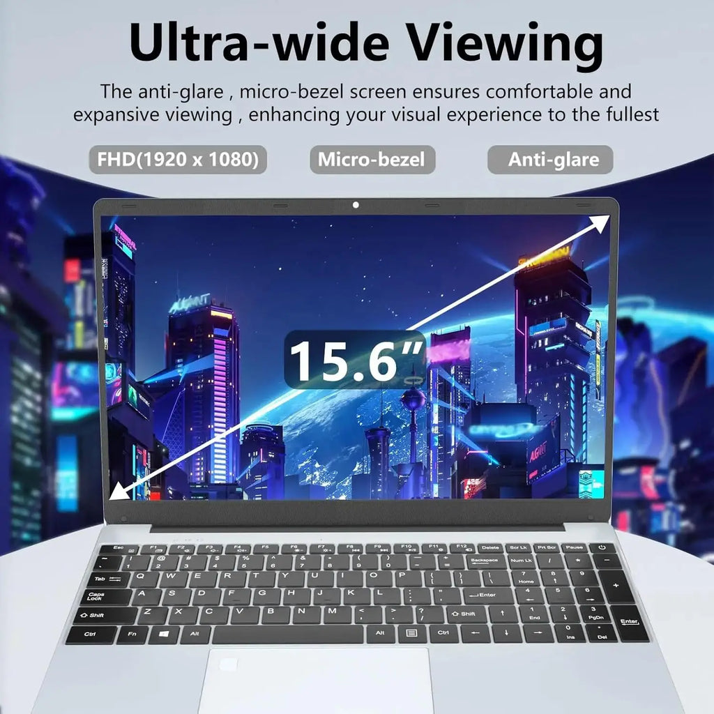 15.6" Windows 11 Pro Laptop Computer Intel Core i9 10980HK 16GB 1TB Laptops Office Computer Fingerprint Unlock Notebook PC