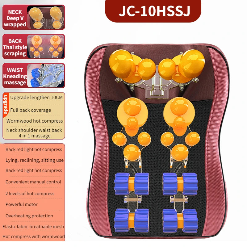 Full Body Electric Massager with Deep Tissue Heat Therapy by Tidesmit Body Shaping Massage Equipment JC-10HSSJ Tidesmit