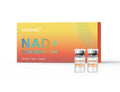 Sanendi NAD+ Complex Essence set: 5 clear glass vials with silver caps for skin radiance, repair, and revitalization.