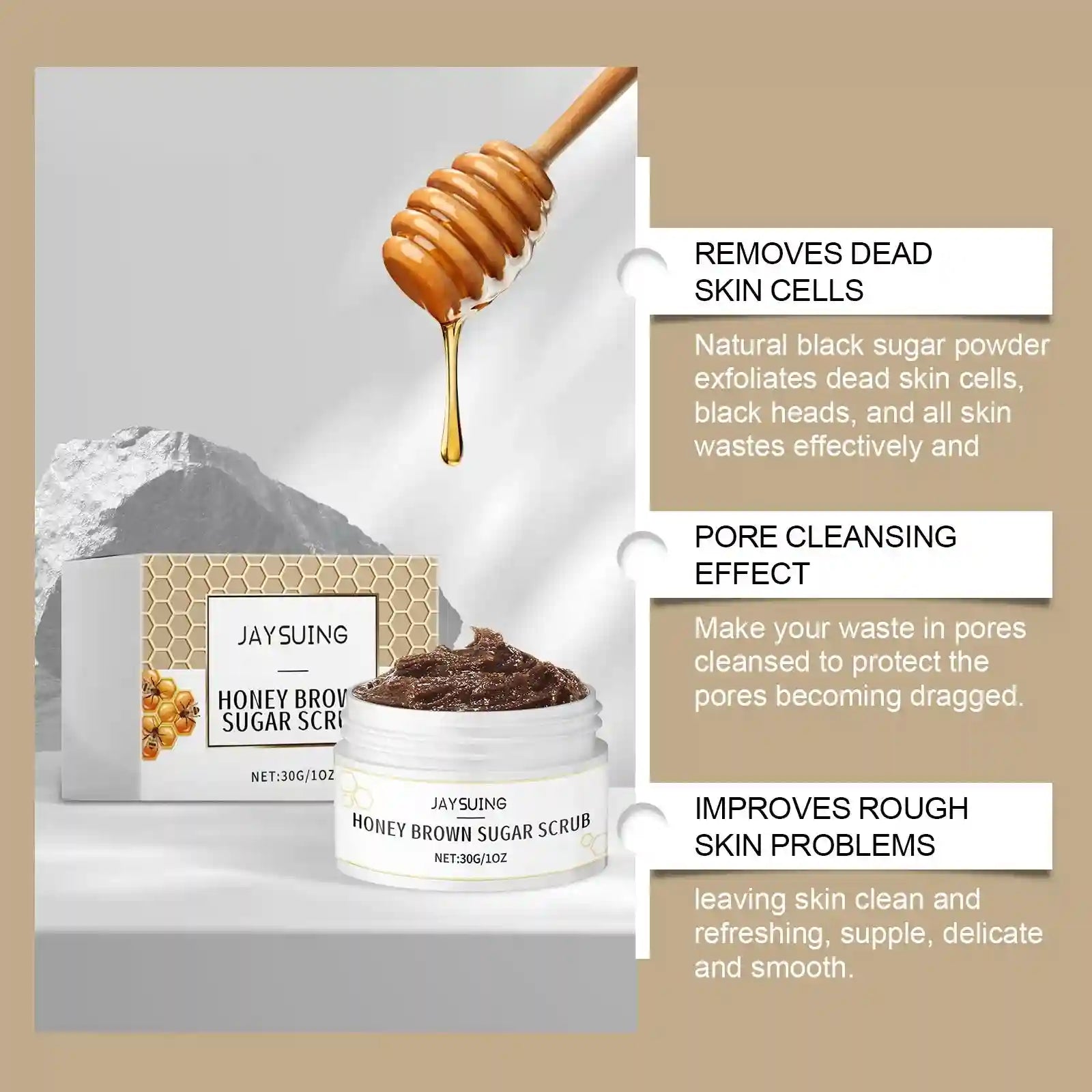 Face Exfoliating Scrub for Acne - Deep Pore Cleansing & Brightening Scrubs Treatments Tidesmit