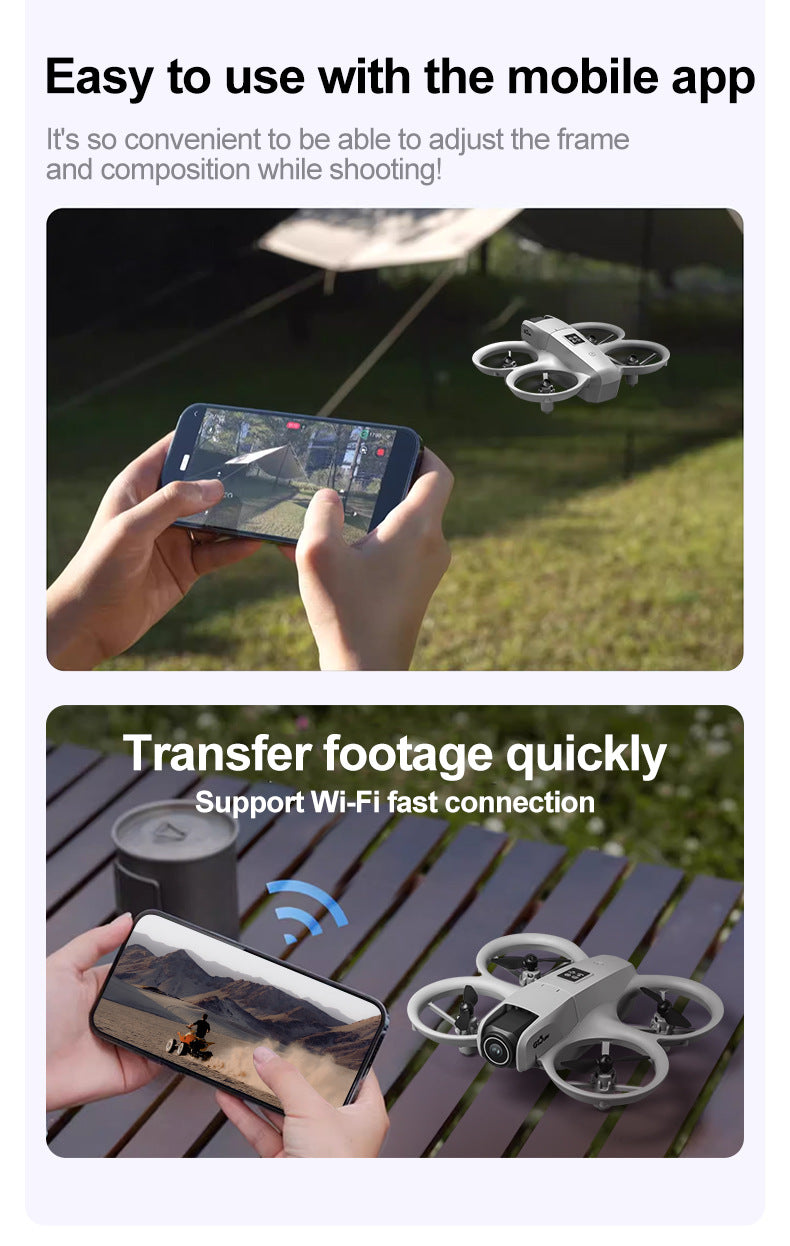 Mini 4K Camera Drone - Foldable Obstacle Avoidance Quadcopter Tidesmit