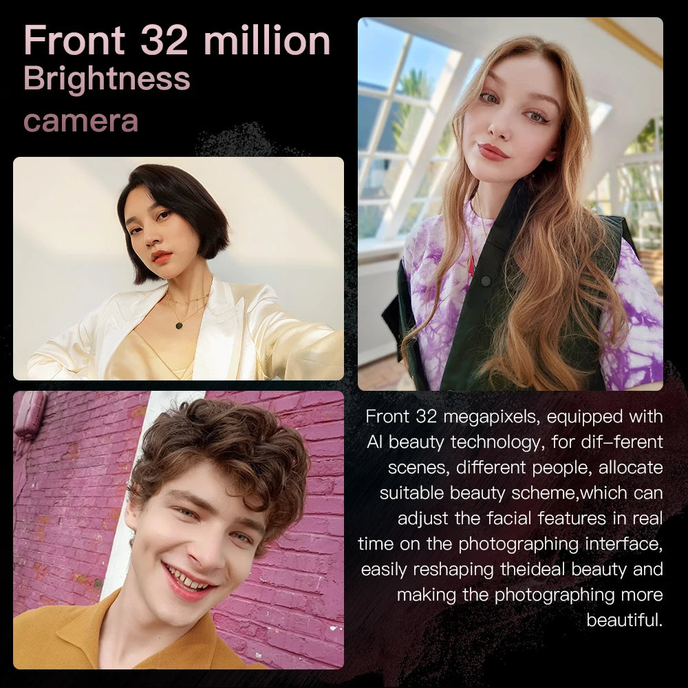 Newest Note30 Ultra Big Screen 5G Android Smart Phone 7.3-inch Water Drop Screen 16GB +1TB Fingerprint Unlocked Mobile Phone Tidesmit