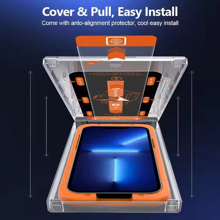 For Apple 16promax/15/14/13 Screen Protectors Full Screen Anti-Peeping Anti-Fingerprint Anti-Shatter Edge Mobile Protective Film (Pack x 2 Units) Tidesmit