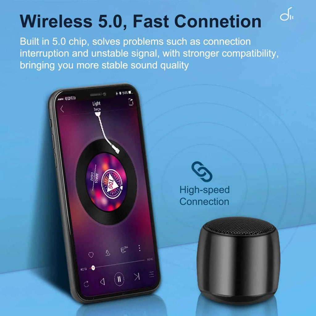 High Quality Portable Bluetooth Speakers 5W Wireless Bass Mini Size Cute Lanyard Home Theatre Mobile Phone Outdoor 1 Year My Store