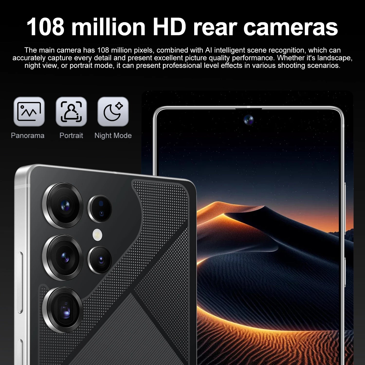 Close-up of S26 Ultra 5G smartphone showing metallic frame, charging port, and integrated stylus button.