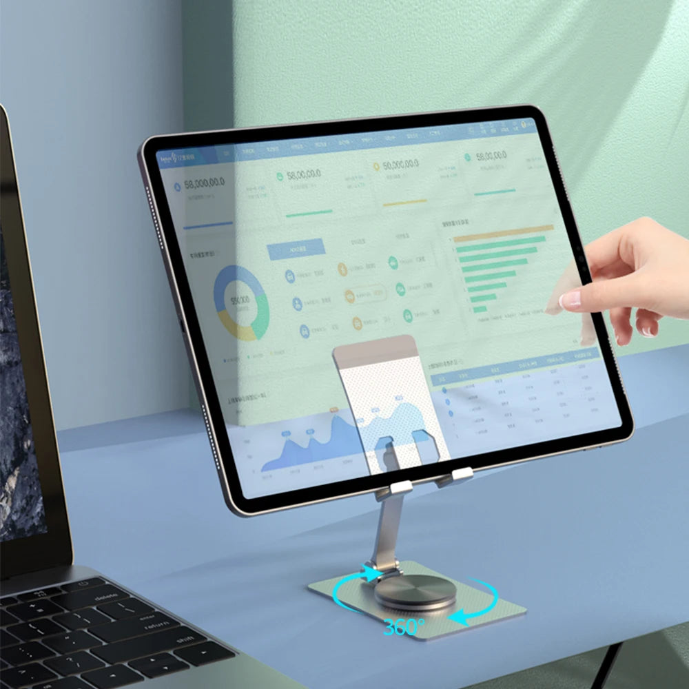 Trending Products Universal Desktop Foldable Phone Aluminum Mobile Phone Holder Portable Rotating Desktop Metal Phone Stand Tidesmit