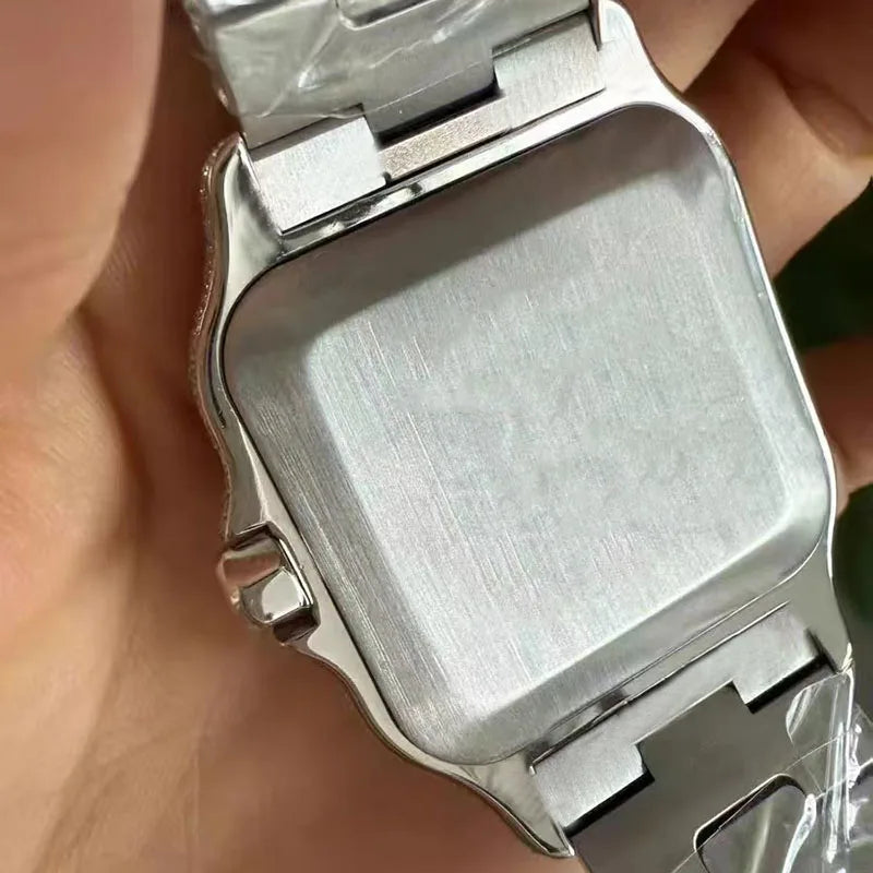 Hot Selling Luxury Fashion OEM ODM Moissanite Automatic Mechanical Watch Men VVS Moissanite Diamond Women Watch