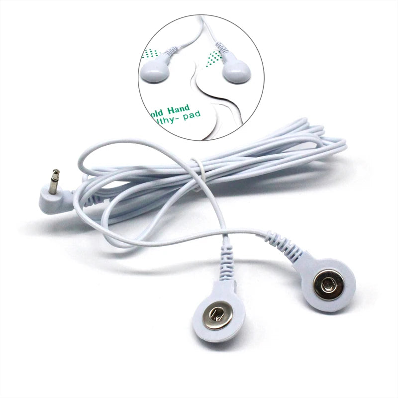 TENS Unit Lead Wire 2-Way or 4-Way Electrode Cable for Electric Massager Body Shaping Massage Equipment Tidesmit