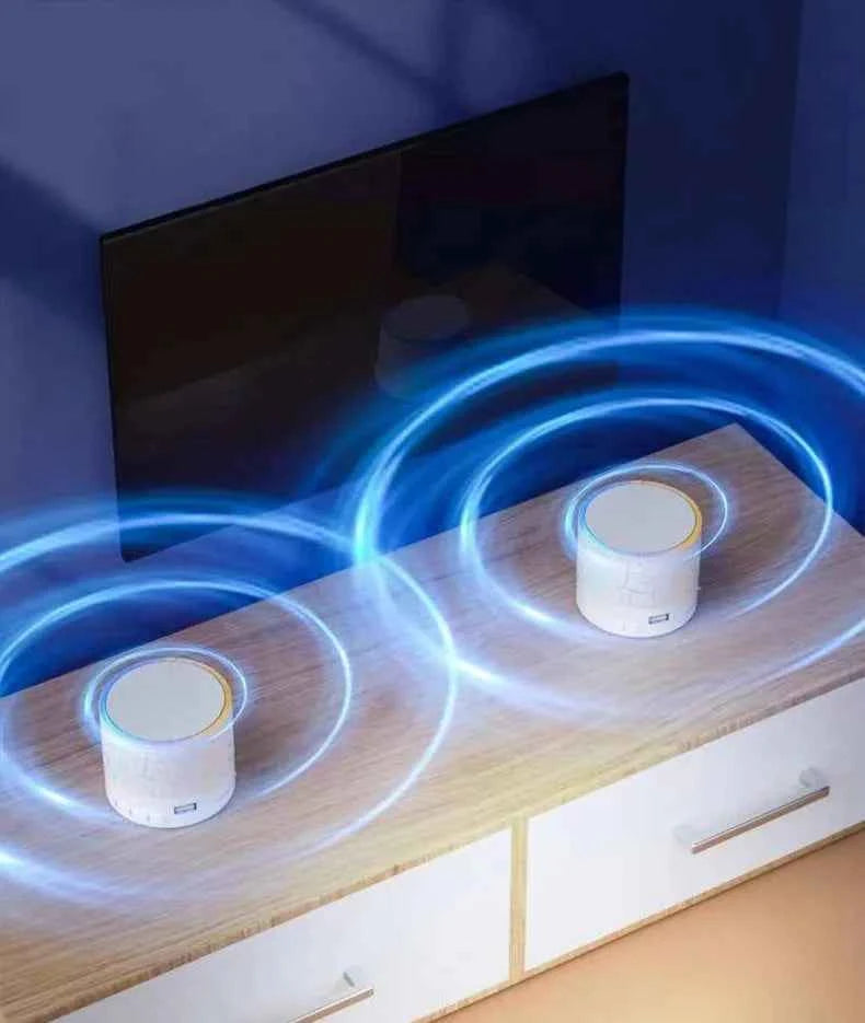 Upgrade Mini Portable Bluetooth Speaker RGB Light USB TF Card Reader Stereo MP3 Speaker for Home Atmosphere Desktop My Store