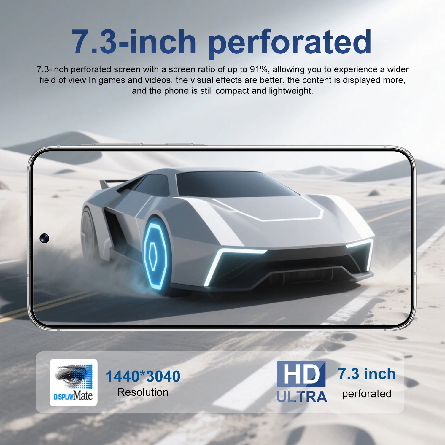 Tidesmit 5G Smartphone, 7.3 Inch AMOLED, 16GB RAM, 1TB Storage Tidesmit