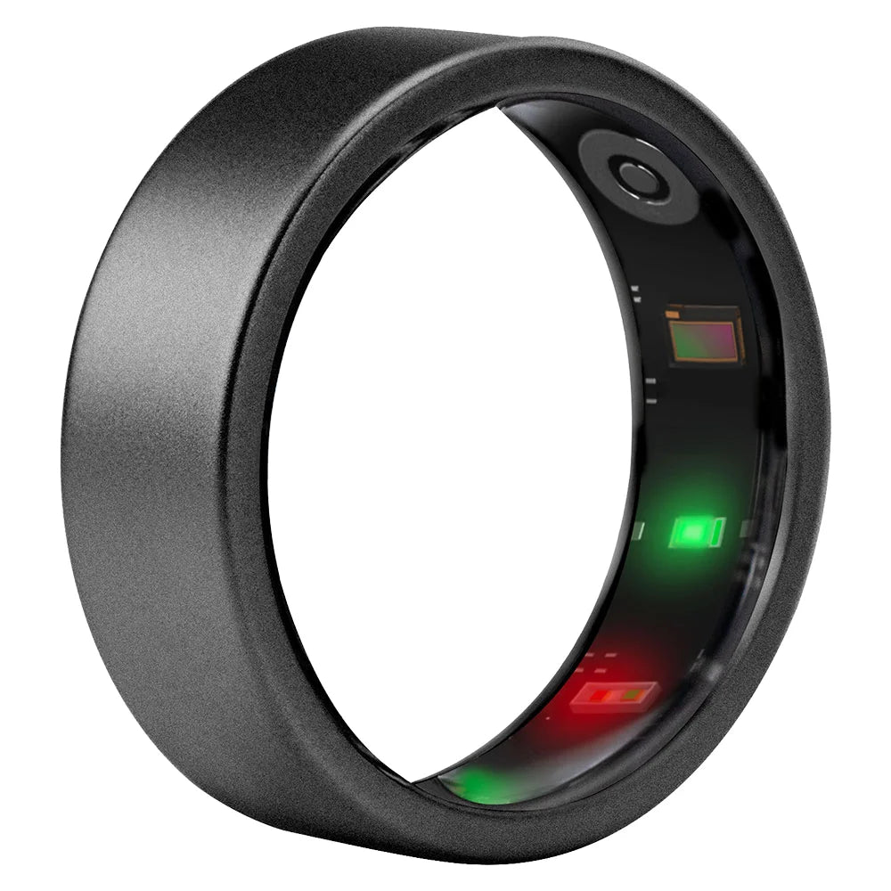 Heart Rate Monitor Smart Ring with Sleep and Fitness Tracking IOS and Android APP Control Tidesmit