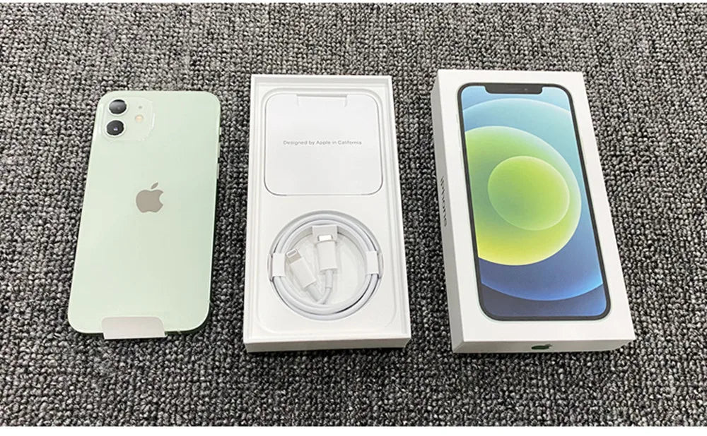 Original Apple iPhone 12 Mini 12Mini 5.4" OLED RAM 4GB ROM 64/128/256GB A14 IOS Face ID NFC 5G 99% New Unlocked Cell Phone