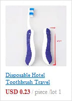 Foldable white and purple travel toothbrush for hotel or home use with compact ergonomic handle design.