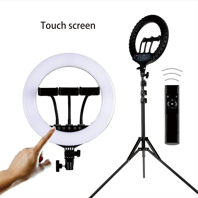 Super Brightness 21 22 Inch Dimmable Makeup Fill Lamp Live Stream Selfie Led Ring Light for Phone Youtube TikTok Video Tidesmit