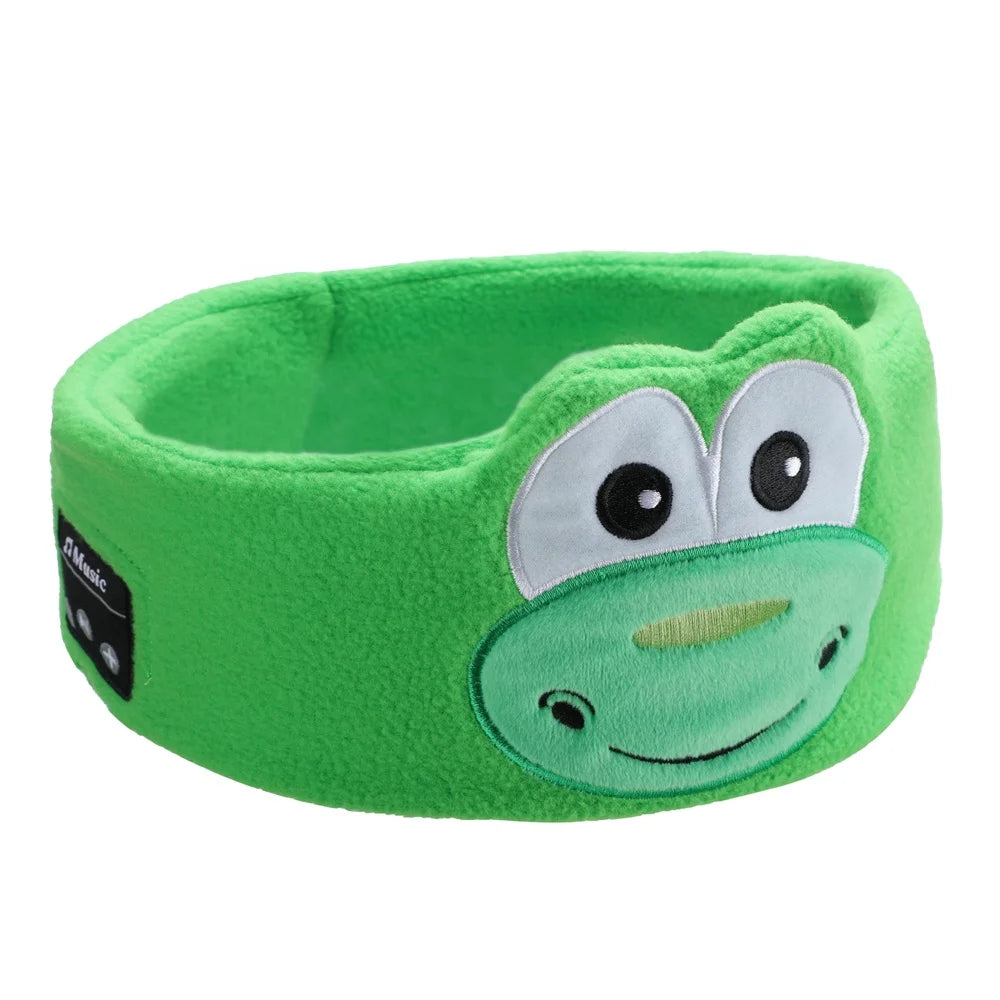 Wireless Headphone Kids Headband with Different Animal Designs, ultra Thin Speakers for Kids Fun at Home or Travel Dinosaur Tidesmit