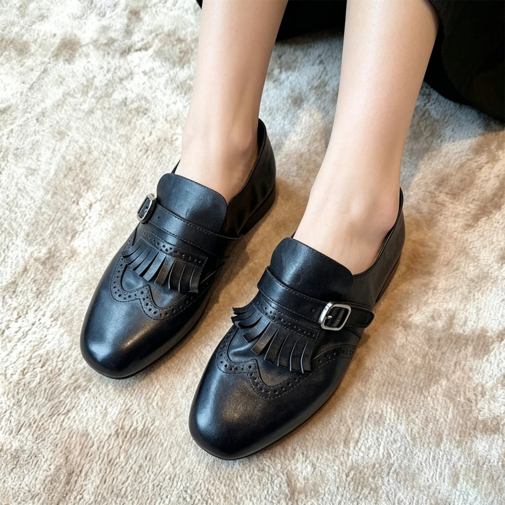 2026 New Retro Washed Ma Pi Women's Flat Shoes in 2 Colors Available Classic Design Suitable for Daily Matching with Flat Shoes