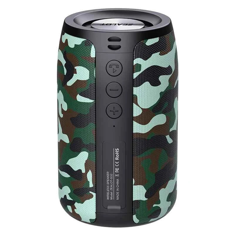 High Bass Sound Rechargeable Stereo Party Waterproof Smart Outdoor Mini Wireless Portable Blue Tooth Speaker With Microphone Desert camouflage ABS My Store
