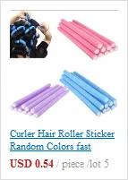 Soft foam hair curler rollers in pink, blue, and purple for heatless styling, showing usage on hair.