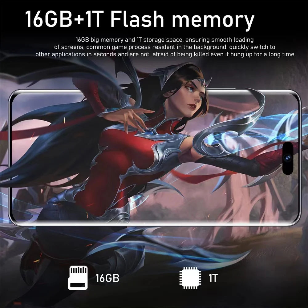 2022 Hot Selling Mate 40 Pro+ Mate 50 12GB+512GB 7.3 Inch Full Display Deca Core CPU Android 10.0 Mobile Cell Smart Phone 3G 4G Tidesmit