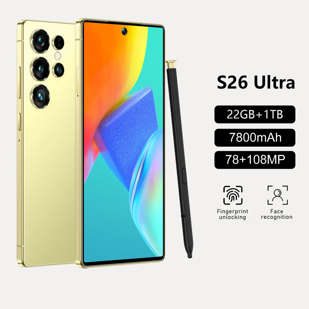Tidesmit 5G Smartphone, 1TB Storage, 22GB RAM, AMOLED Display - Black Tidesmit
