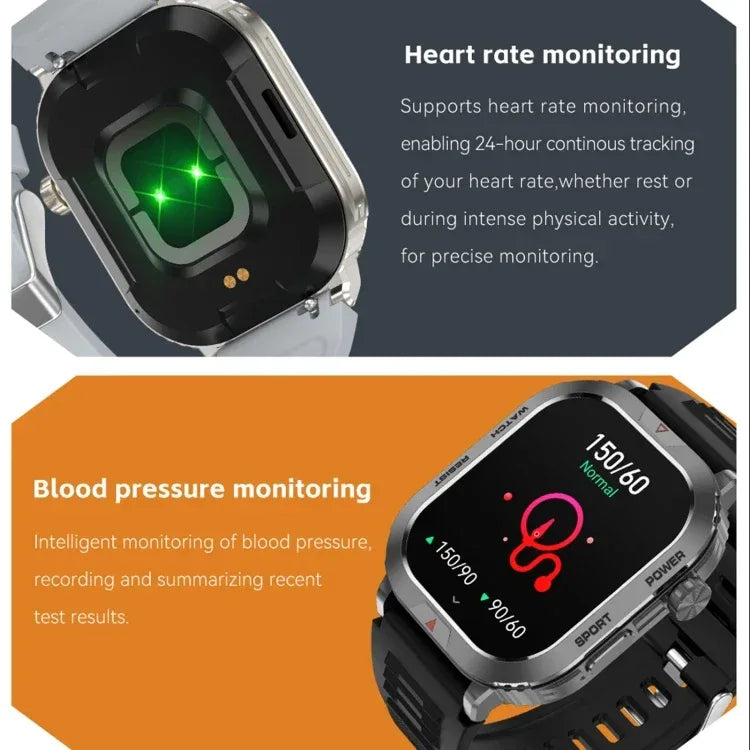 New Products 2024 ZW66 Sports Watch 2.01 Inch Fitness Tracker Wellness Smart Watch - Tidesmit