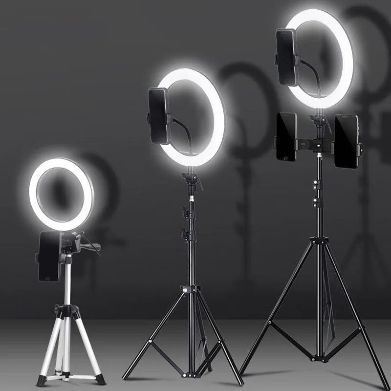 10 Inch LED Ring Light with Tripod Stand for Professional Video Lighting Tidesmit