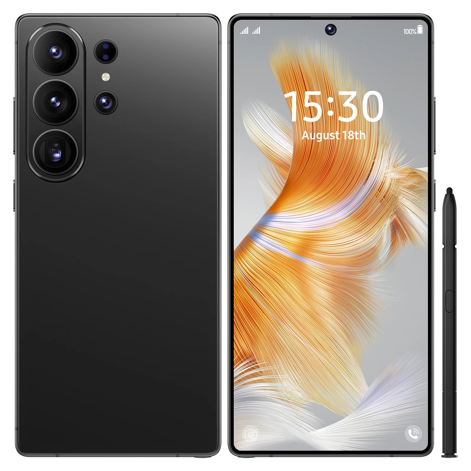 2026 S26 Ultra smartphone featuring 7.3 inch 144Hz display, 16GB RAM, 1TB storage, and 108MP camera, Android 15