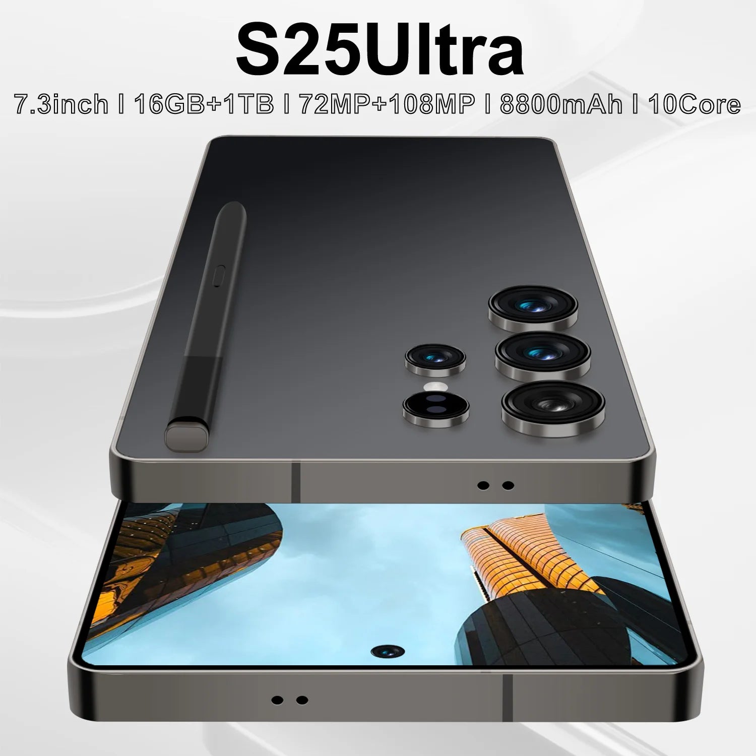 Hot Selling S25 ULTRA 16GB+1TGB 7.3 Inch Phone Original Full Display Android 14.0 Mobile Cell Smart Phone Tidesmit