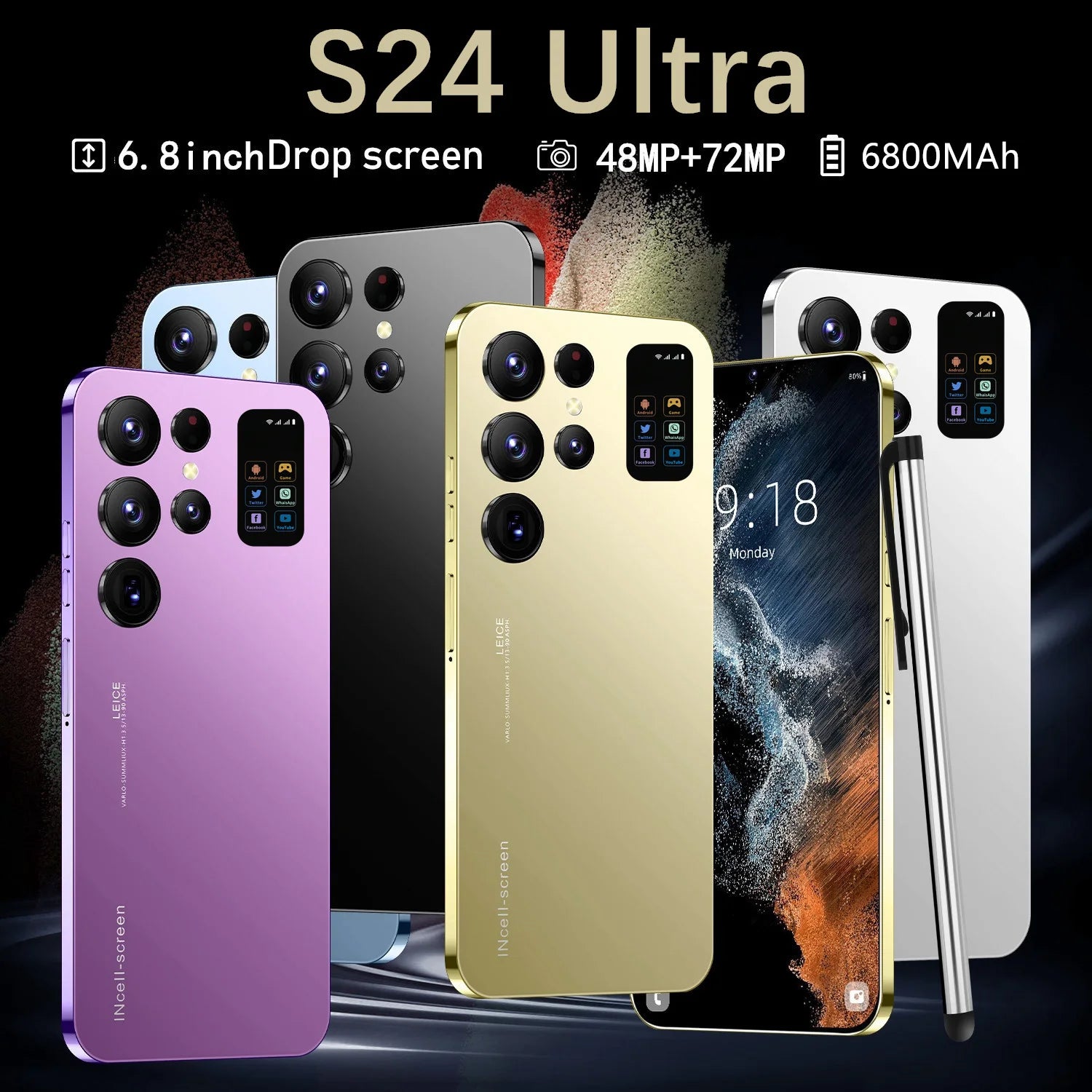 Best Brand New Global for S24 Ultra S24+ S24 5G Smartphone Android Mobile Phone Nuevo Smart Phone Tidesmit