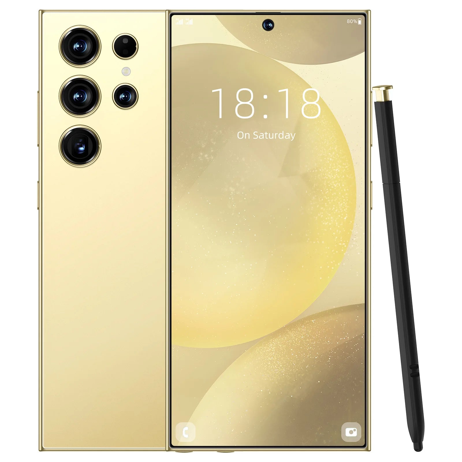 Value Deal S25 Smart Phone Original 7.3-inch Large Screen 16+1TB Storage Cross-border Gold 16g Tidesmit