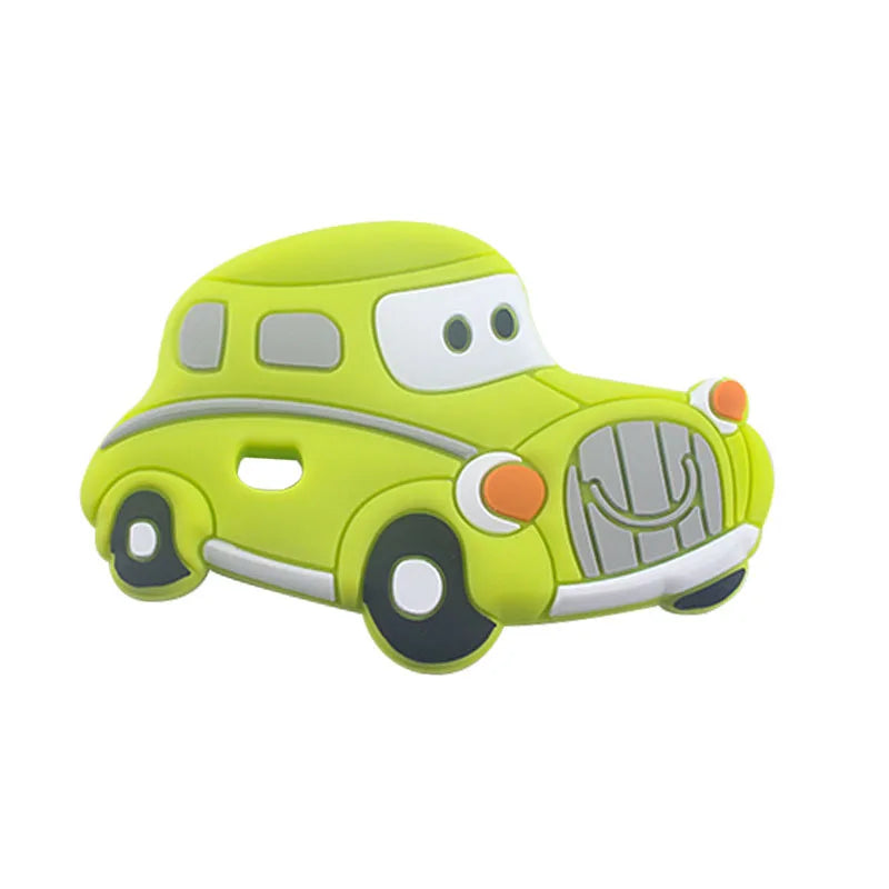 BPA Free 1pc Car Shaped Silicone Baby Teether Rodent Baby Teething Toys Chewable Products Nursing Gift For Baby Boy