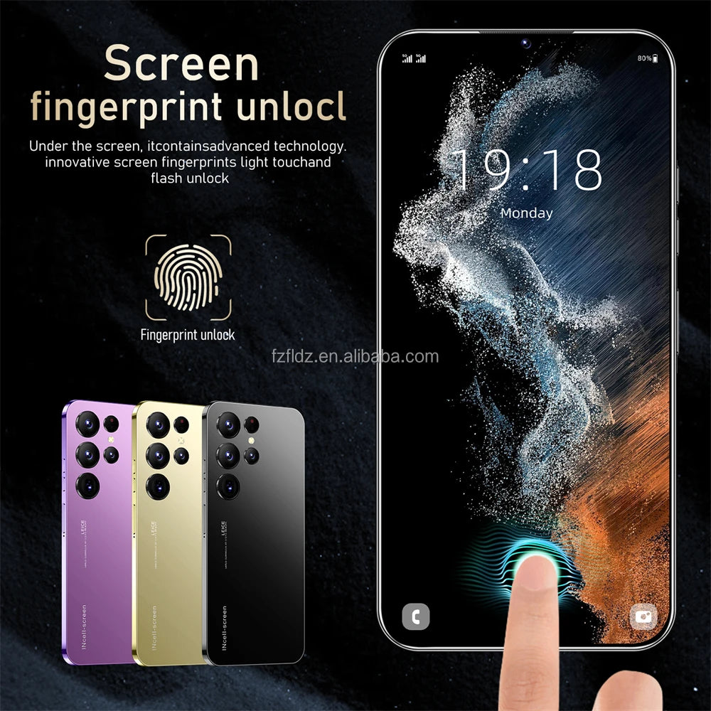 Tidesmit S24 Ultra 5G smartphone with 7.3 inch HD screen 16GB RAM and 1TB storage unlocked Android 13 mobile phone
