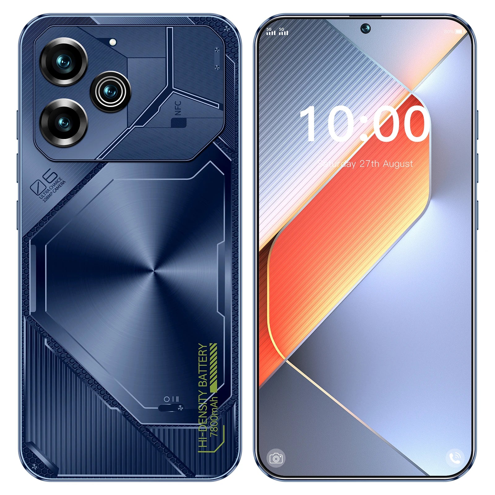POVA 6 Pro 5G Smartphone 16GB RAM 1TB - Green & Blue Blue 16g 1TB Tidesmit