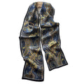 Custom Printing Paisley Twill 100% Pure Silk Edge Narrow Scarves Designer Double Layers Luxury Silk Satin Scarves
