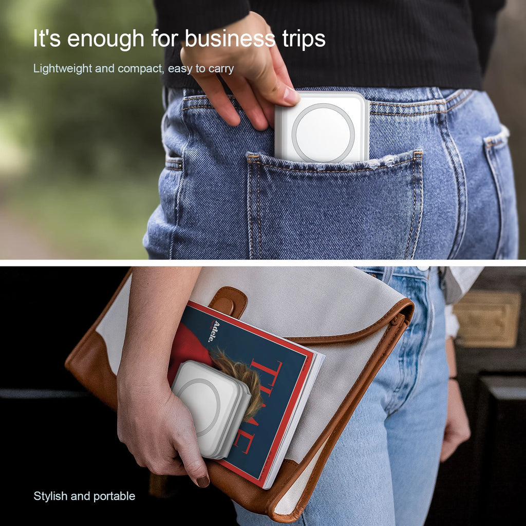 Power bank charger-2024 Hot Products 15W Fast Charger Portable 3 in 1 Wireless Charger for iphone 15 for Samsung Foldable Earphone Custom Logo Tidesmit