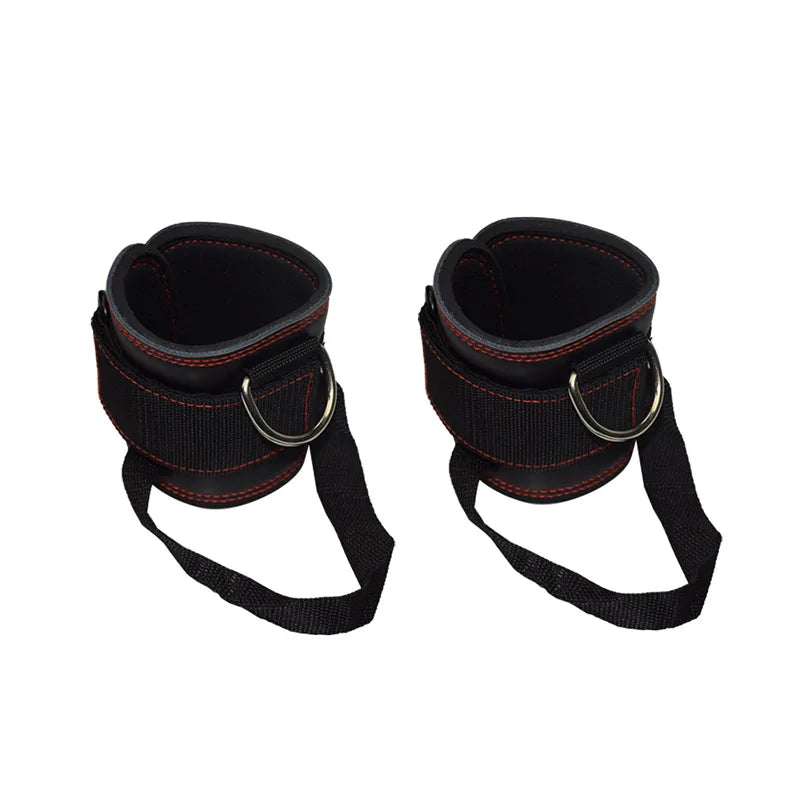 Hot Sell Gym High Quality Padded Ankle Straps Comprehensive Protection for Cable Machines HF-R-001 ROEGADYN 3-5days Opp Bag Black One Size Fit Tidesmit