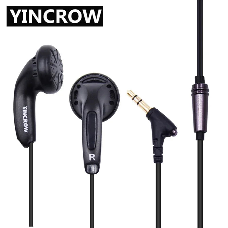 Wired HiFi Earbuds with Mic – Tidesmit Flat Head In-Ear Headphones Tidesmit