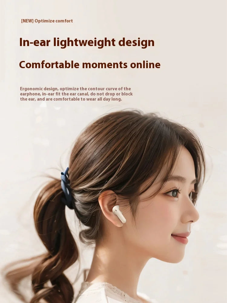 For Bluetooth In-Ear Headset LED Battery Wireless Noise Reduction Long Endurance High Sound Quality for Sports Running Tidesmit