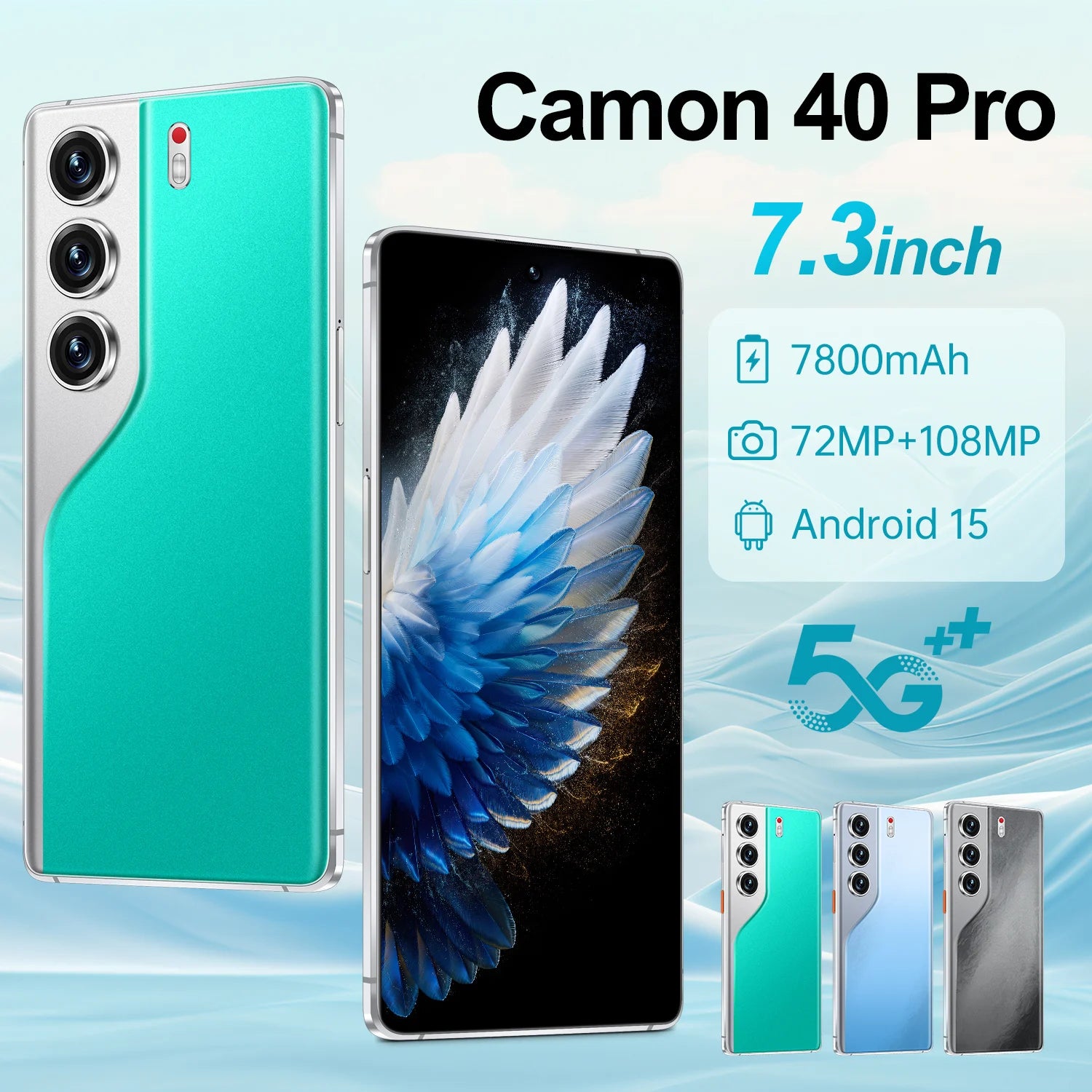 Camon 40 Pro 5G Smartphone, 16GB RAM, 1TB Storage - Tidesmit Tidesmit