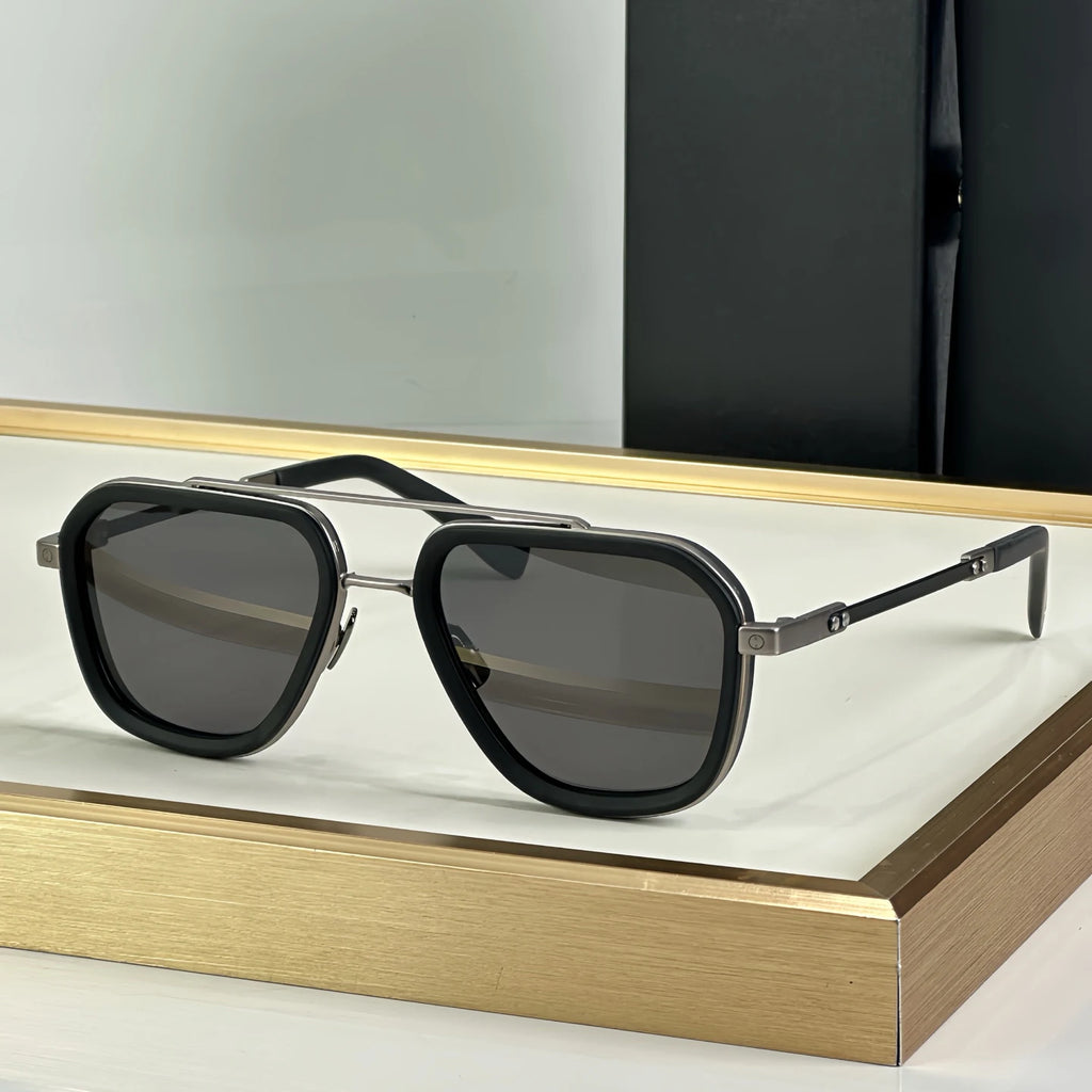 2026 New Design Luxury UV400 Pilot  Sunglasses Women's Square Glasses and Men's Titanium Metal Frame Durable and Stylish