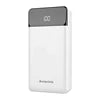 Power bank charger-Ready to Ship Laptop Power Bank 30000mah Portable Powerbank Qc 3.0 Pd 65w Led Display Real Capacity Travel Power Banks 30000mah White Tidesmit