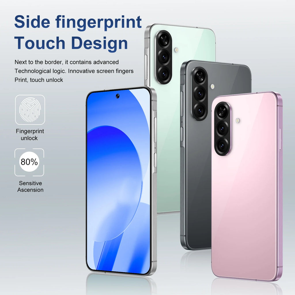 Tidesmit 5G Smartphone, 7.3 Inch OLED, 16GB RAM, 1TB Unlocked Tidesmit