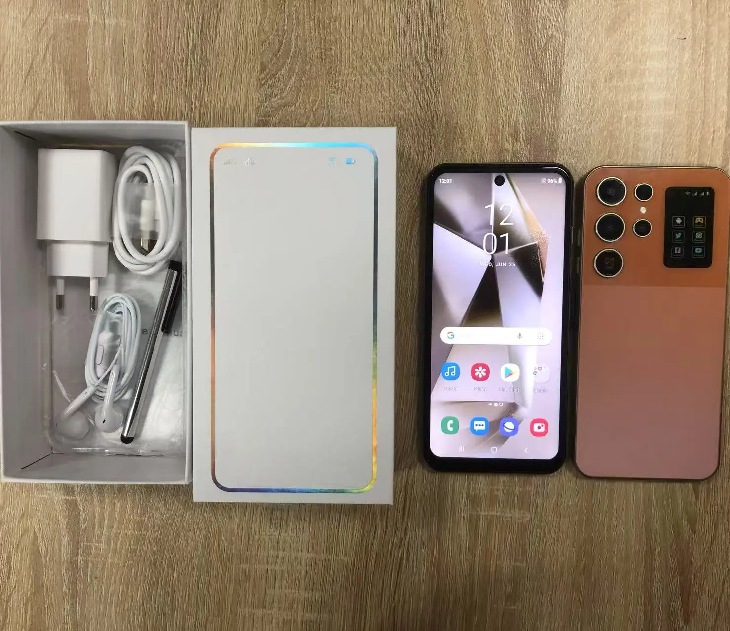 Real High Quality 22+1TB S25 Ultra Big Screen 7.3 Inch New Arrived Smart Mobile Cell Phone S-Pen Cheap Android 15 Mobile Phone Tidesmit