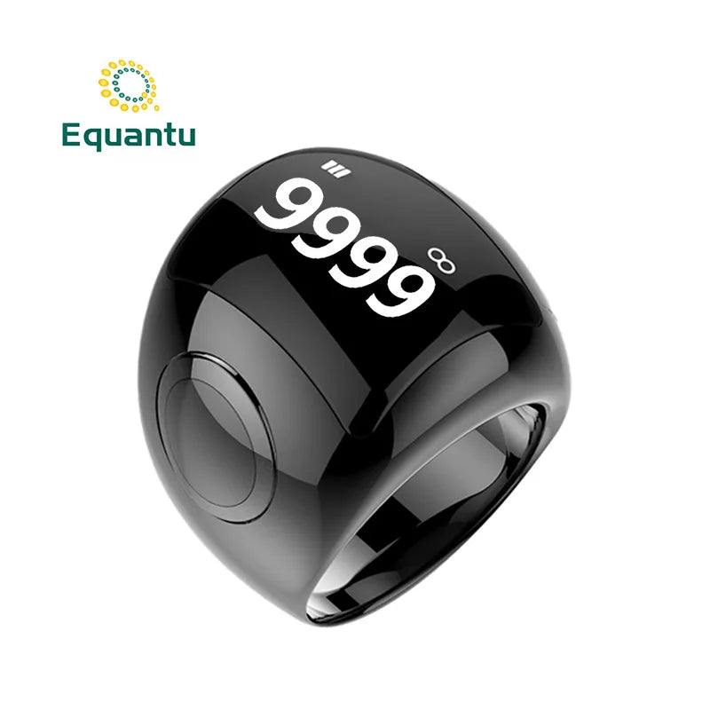 Middle East Best Seller Waterproof NFC Smart Ring with Sleep Tracker IOS Compatible for Bluetooth APP Connected Ceramic qb709 black 22mm Tidesmit