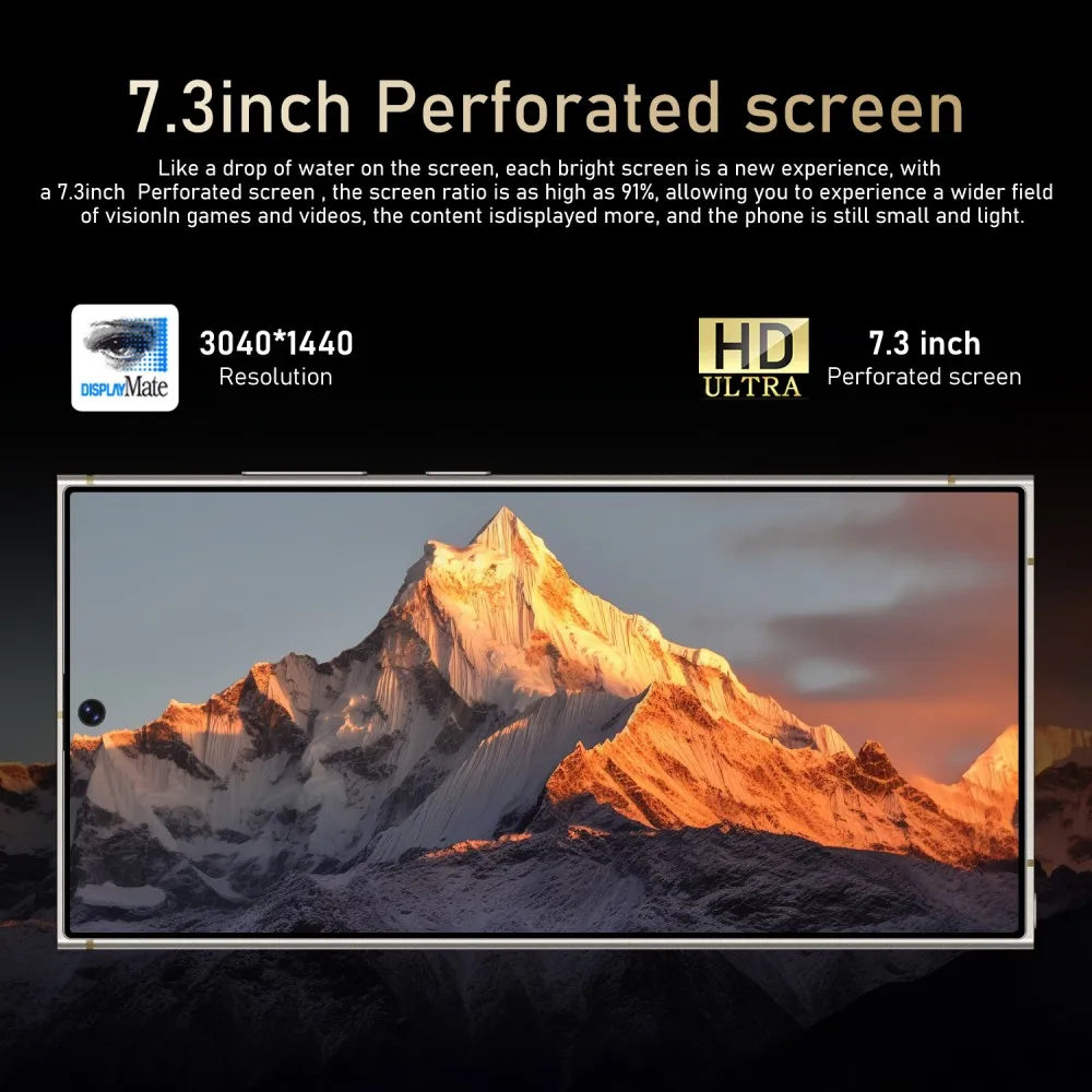 Hot Selling RTS S25 Original 16gb+1tb 72MP+108MP Face Unlock Full Display Android 14 Cell Phone Smart Mobile Phone 7.3inch Tidesmit