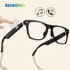 SENBONO Smart Glasses E13 Wireless BT 5.0 Sunglasses Outdoor Smart Sport Hands-Free Call Music Headphone Anti-Blue Eyeglasses Anti-blue light lenses E13 Tidesmit