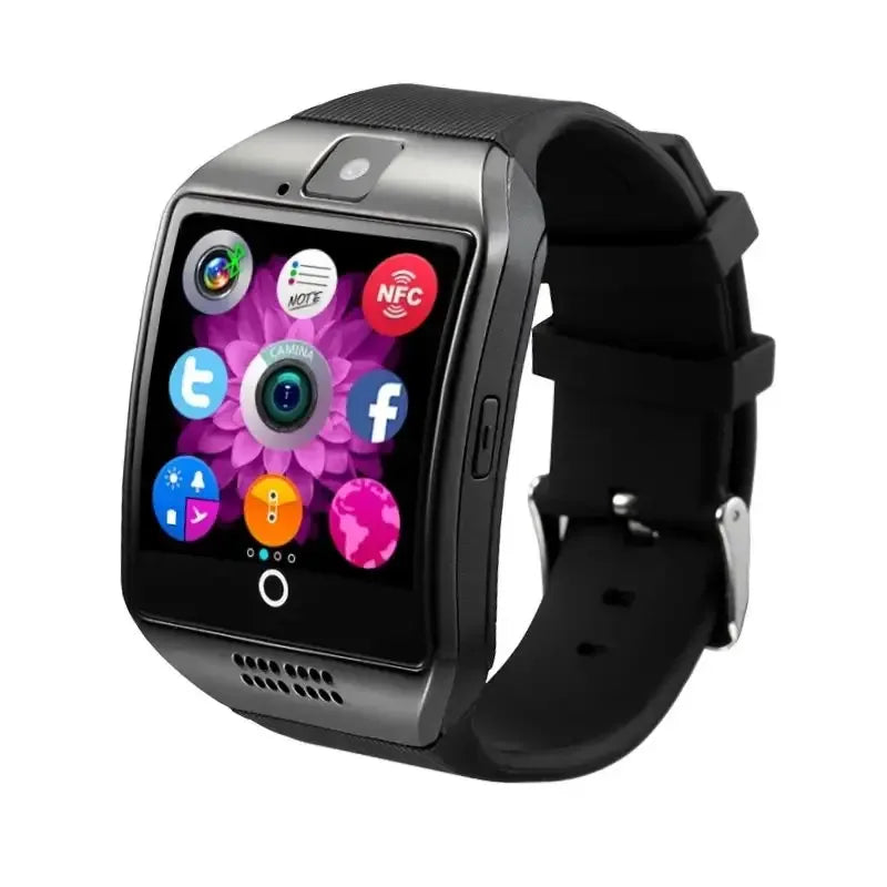 Q18 Smart Watch Waterproof With Camera Micro SIM TF Card Slot Fitness Activity Tracker Sport Watch for Ios Android - Tidesmit