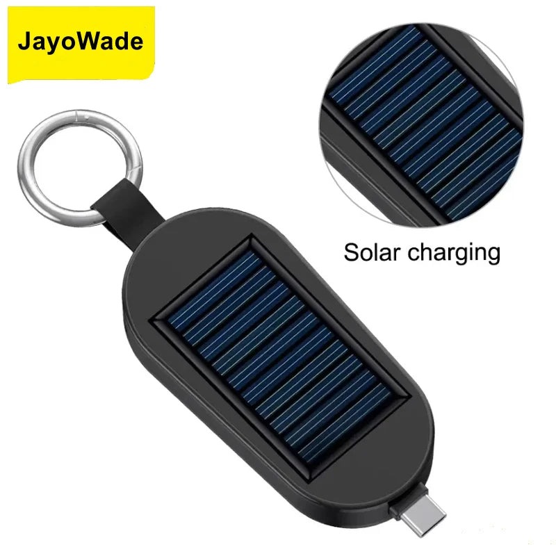 mobile Watch Emergency PowerBank Solar Mini Wireless Charger Mini Solar Keychain Power Bank Tidesmit